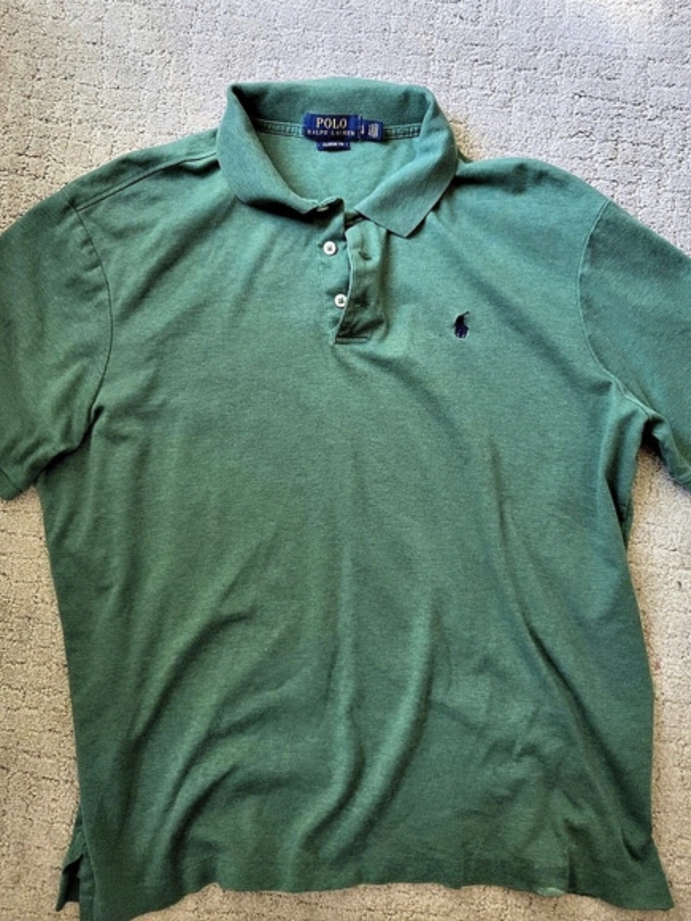 Polo Ralph Lauren Classic Fit Mesh Polo Shirt Green Large